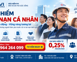 Bảo hiểm tai nạn cá nhân PVI – Phí từ 0,25%/người/năm