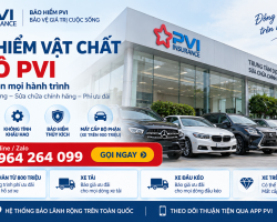 Bảo hiểm vật chất ô tô PVI – Quyền lợi mở rộng, phí ưu đãi